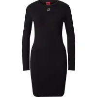 HUGO Kleid aus Stretch-Jersey mit Stack-Logo Grösse XS