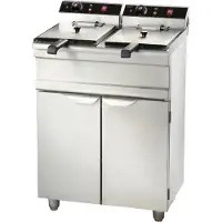 CombiSteel Elektro Fritteuse 2X9 Liter