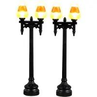 Lemax Candy Corn Street Light 2er Set B/O (4.5V) Halloween Haus (mix)