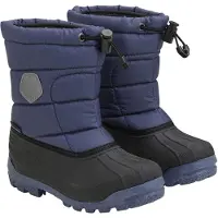 Color Kids Kinder Schneestiefel mit wasserdichtem Gummifuß, warm gefüttert, Kordelzug und Reflektoren