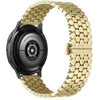 Beline pasek Watch 20mm Metal Honeycomb złoty /gold box