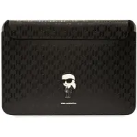 Karl Lagerfeld Sleeve KLCS16SAKHPKK 16" czarny/black Saffiano Monogram Ikonik