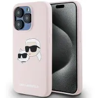 Karl Lagerfeld Klhmp15xskchpplp Iphone 15 Pro Max 6.7 Silicone Karl&choupette Handyhülle
