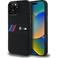 BMW Etui Silikon Mittelstreifen Magsafe Na Iphone 16 Pro Max - Czarne