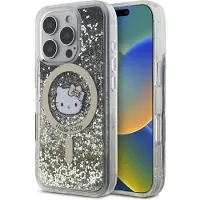 Hello Kitty HKHMP16LLGDIK iPhone 16 Pro 6.3" czarny złoty/black gold hardcase Liquid Glitter Fever