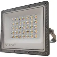 V-TAC VT-44030 LED-Scheinwerfer 30 W smd CCT 3IN1 mit austauschbaren LEDs, integriertem Treiber-IC, dunkelgraue Farbe – 23613