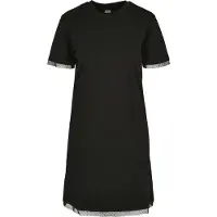 Urban Classics Ladies Boxy Lace Hem Tee Dress