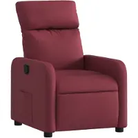 vidaXL Relaxsessel Weinrot Stoff