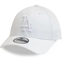 New Era Baseball Cap , Damen, weiß, Web, Baumwolle, unifarben, Caps Baseball Cap, mit festem Schirm, pflegeleicht, aus Baumwolle