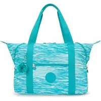 Kipling Schultertasche Basic Print Art Medium Tote Aqua Pool