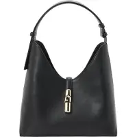 Furla Damenhandtasche, Umhängetasche, Modell Lumina Chic, aus echtem, gerüschtem Leder, elegant und vielseitig