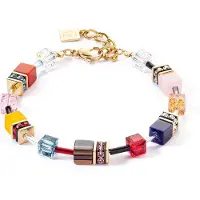 Coeur de Lion 4905/30-1592 Damen-Armband GeoCUBE Multicolor Energy