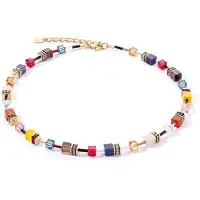 Coeur de Lion 4905/10-1592 Damen-Kette GeoCUBE Multicolor Energy