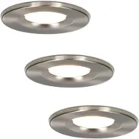 HOFTRONIC™ 3x LED Einbaustrahler Venezia 6W 650lm 2700K IP65 Edelstahl