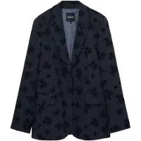 Desigual Sakko Zagrez 24WWEW46 Grau Relaxed Fit