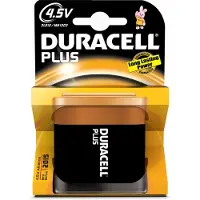 Duracell 4.5V Plus, Alkali, Prismatic, 4.5 V, 3LR12, 67 x 62 x 22 mm