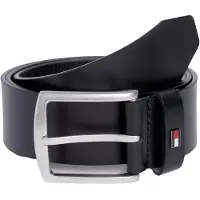 Tommy Hilfiger für Herren. AM0AM12297 Geschenkpaket Schwarzer Gürtel (95 cm), Lässig, Leder