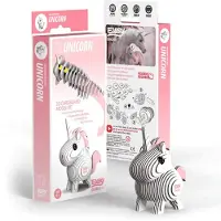 Eugy basteln Sie Ihr eigenes Einhorn junior 8 x 7,1 cm Karton weiß/rosa