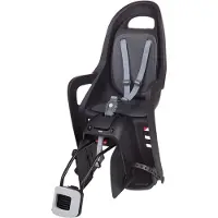Polisport Fahrradsitz Hinten Groovy Maxi-Rahmenhalterung Schwarz/Grau
