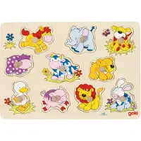 Goki 10-teiliges Puzzle Tierbabys