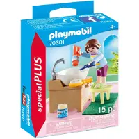 Playmobil Mädchen beim Zähneputzen