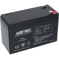 YANEC Wartungsfreier Blei-Akku 12V 9Ah für Notstromversorgung und Sicherheitssysteme