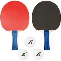 Adrenix Tischtennis-Set 2 Schläger & 3 Bälle in Tasche