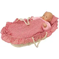 Goki Doll's carry cradle including lining,mattress,pillow,quilt, Puppen-Tragetasche, 4 Jahr(e), 640 g