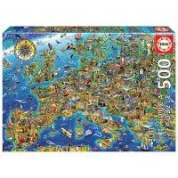 Educa Puzzle. Crazy European Map 500 Teile