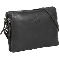 Mustang Leder Umhängetasche Catania Crossbody Bag Black schwarz
