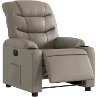 vidaXL Relaxsessel Elektrisch Cappuccino-Braun Kunstleder