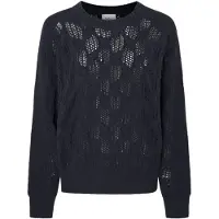 Pepe Jeans für Damen. PL702201 Hedra Crew Pullover navy (M), Lässig, Baumwolle, Nachhaltig, Marine