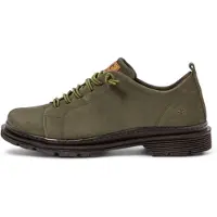 Art Unisex. 118971222003_0G3 1897 Nobuck Kaki Birmingham grün (36), Leder, 3 bis 5 cm, Schnürsenkel, Lässig