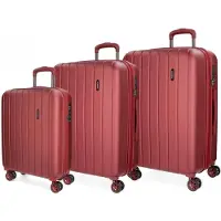 Joumma Bags MOVOM Wood Red, Set aus n ABS-Reisekoffern, 75cm/65cm/55cm, 5318466