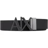 Armani Exchange für Herren. 951017CC50554120 Schwarzer Ledergürtel (34), Lässig, Klassisch