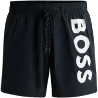 BOSS Schnell trocknende Badeshorts mit aufgedrucktem Logo Grösse L