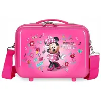 Joumma Bags Unisex für Kinder. 23339E1 ABS Enjoy Minnie Heart Anpassbare ABS-Toilettentasche Fuchsia -29x21x15cm (OSFA), Lässig, Rosa, Synth