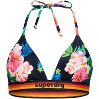 Superdry für Damen. W3010359A Triangel-Bikinioberteil mit marinefarbenem Vintage-Logo (M), Blau, Strandbekleidung, Recyceltes Polyester, Nac