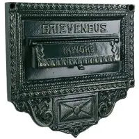 Ks Verlichting Briefkasten Postplate B3 Wandteller - Grün