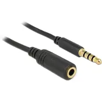 DeLOCK 84667, 3.5mm, Männlich, 3.5mm, Weiblich, 2 m, Schwarz