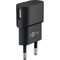 Goobay 12 W USB-A Dual-Ladegerät weiß, 2x USB-A-Anschlüsse, 74.5 mm