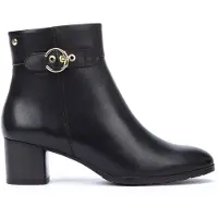 Pikolinos Damen Stiefelette elegant aus Leder mit Blockabsatz Calafat W1Z-8588, Größe:41 EU, Farbe:Schwarz