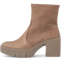 Art für Damen. 116561220003_020 Leder-Stiefeletten 1656 Sofia taupe (41), 3 bis 5 cm, Reißverschluss, Lässig