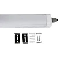V-TAC v_tac LED Feuchtraumleuchte 150cm 48W 5760lm 6500K IP65 IK07 Weiß 6er Set