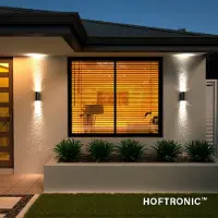 HOFTRONIC™ LED Wandleuchte 8W 690lm 2700K IP65 Schwarz GU10 dimmbar