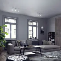 HOFTRONIC™ LED Deckenleuchte 12W 3 Flammig 1035lm 6500K Weiß Schwenkbar