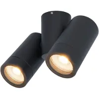 HOFTRONIC™ LED Wandleuchte 8W 690lm 2700K GU10 Schwarz IP65 Dimmbar Schwenkbar