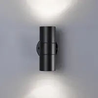 HOFTRONIC™ LED Wandleuchte 8W 690lm IP44 GU10 6500K Schwarz Dimmbar