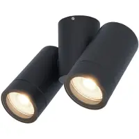 HOFTRONIC™ Silva LED Wandleuchte 8W 690lm 4000K Schwarz IP65 Dimmbar Schwenkbar