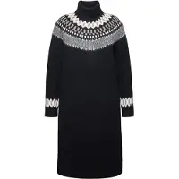 Ulla Popken Strickkleid in schwarz | Gr.: 50-52